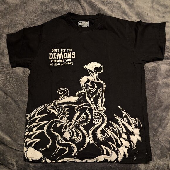 Any Means Necessary - "Demons Consume You" Shirt - Picture 1 of 3